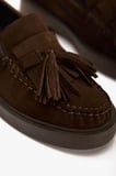 Kadın Hakiki Süet Püsküllü Loafer