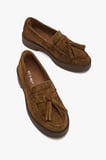 Kadın Hakiki Süet Püsküllü Loafer