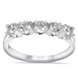 G Renk 0.50 Karat Pırlanta Beştaş Yüzük - Haftanın Yıldızlı Fırsatı