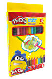 Play-Doh Jumbo Üçgen Tam Boy 12li Kuru Boya Ku008