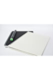 Çizgili Spiralli Defter, A5 Boyut (15x21 cm), 60 Yaprak, 90gr. Ivory, Siyah Kapak