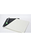 Kareli Spiralli Defter, A5 Boyut (15x21 cm), 60 Yaprak, 90gr. Ivory, Siyah Kapak
