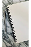 Çizgisiz Spiralli Defter, A5 Boyut (15x21 cm), 100 Yaprak, 90gr. Ivory, Kraft Kapak