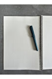 A4 Kareli Spiralli Defter, A4 Boyut (21cm x 29.7cm), 60 Yaprak, 90gr. Ivory, Kraft Kapak