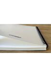 A5 Çizgisiz Spiralli Defter, A5 Boyut (15cm x 21cm), 60 Yaprak, 90gr. Ivory, Şeffa PVC Kapak