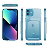 Gpack Apple iPhone 12 Kılıf Ensa Lüx Kartlıklı Sert TPU Silikon