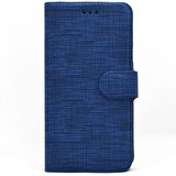 Smcase Samsung Galaxy A52 Kılıf Kumaş Spor Standlı Kartlıklı Cüzdan