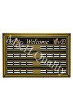 Welcome Yazlı Kapı Önü Paspası Altın Rengi