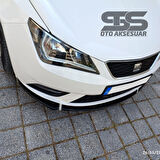 Seat Leon mk3 Cupra R Uyumlu Ön Lip Mat Siyah Ön Tampon Lip