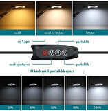 HpyTech Işıklı Masa Üstü Büyüteç 8X ,2 Kollu, 64 LED, 3 Işık Modlu, USB Kumandalı