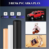 HpyTech 60x60x60 Ürün Fotoğraf Çekim Kabini Seti - LED Işıklı, Fonlu, Taşınabilir Stüdyo Çadır