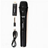 HpyTech Kablosuz El Mikrofonu + USB Alıcı , VHF 268.85/262.85MHz , Öğretmen, Karaoke ve Sunumlar İçin