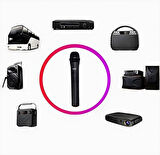 HpyTech Kablosuz El Mikrofonu + USB Alıcı , VHF 268.85/262.85MHz , Öğretmen, Karaoke ve Sunumlar İçin