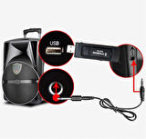 HpyTech Kablosuz El Mikrofonu + USB Alıcı , VHF 268.85/262.85MHz , Öğretmen, Karaoke ve Sunumlar İçin