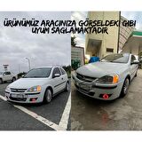 Opel Corsa C 2000-2006 Uyumlu Üniversal Mercekli Angel Sis Farı Metal Su Geçirmez 76 mm Sarı Halkalı Gündüz Farı Angel Eyes 2 Adet