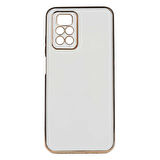 Gpack Xiaomi Redmi Note 11 Pro 5G Kılıf Bark Parlak Silikon Renkli Kenarları Rose 