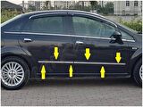 Markadan Fiat Linea Krom Yan Kapı Çıtası 2006-2018 4 Parça Paslanmaz Çelik