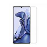 Smcase Xiaomi 11T Pro Kılıf Biye Mat Tpu Silikon  Nano Ekran Koruyucu