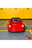 Porsche 911 Turbo 1/36 Ölçek *c&c Model Garage* Çek Bırak Diecast Metal Model Oyuncak Araba