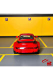 Porsche 911 Turbo 1/36 Ölçek *c&c Model Garage* Çek Bırak Diecast Metal Model Oyuncak Araba