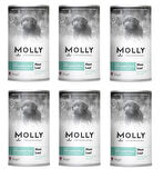 Molly Kuzu Etli ve Pirinçli Ezme Yavru Köpek Konservesi 400 Gr X 6 Adet