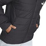 Essential Hooded Padded Erkek Siyah Günlük Stil Ceket 84893801