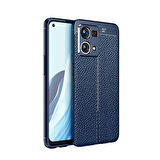 Oppo Reno 7 Kılıf Niss Silikon Deri Görünümlü Kamera KorumalıNano Glass