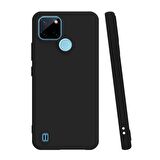 Smcase Realme C21y Kılıf Biye Mat Silikon  Nano Ekran Koruyucu