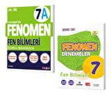 FENOMEN YAYINLARI 7 Fen Bilimleri A Soru Bankası + Fen Bilimleri Denemeleri (2 Kitap)