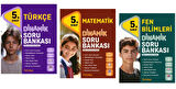 TUDEM YAYINLARI 5.SINIF DİNAMİK TÜRKÇE - MATEMATİK - FEN BİLİMLERİ - SORU BANKASI