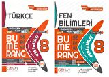 GÜNAY YAYINLARI 8. Sınıf Bumerang Serisi Türkçe - Fen Bilimleri Konu Anlatımlı ve Etkinlikli Soru Bankası (2 Kitap)