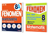 FENOMEN YAYINLARI 8. SINIF Matematik A Soru Bankası + LGS Matematik Çıkmış Sorular Ve İkiz Soruları (2018-2024) (2 KİTAP)