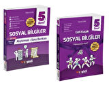 GİZLİ YAYINLARI 5.SINIF SOSYAL BİLGİLER ALIŞTIRMALI SORU BANKASI - SOSYAL BİLGİLER GİZLİ KUŞAK DEĞERLENDİRME FÖYLERİ