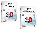 3D YAYINLARI 2024 TYT 3D Türkçe - Matematik Soru Bankaları (2 Kİtap)