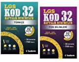 TUDEM YAYINLARI 8.SINIF LGS KOD 32 TÜRKÇE - FEN BİLİMLERİ HAFTALIK DENEME