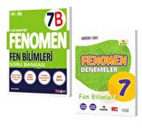 FENOMEN YAYINLARI 7 Fen Bilimleri B Soru Bankası + Fen Bilimleri Denemeleri (2 Kitap)