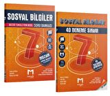 MOZAİK YAYINLARI 7. Sınıf Sosyal Bilgiler Soru Bankası ve Sosyal Bilgiler 20 Deneme (2 Kitap)