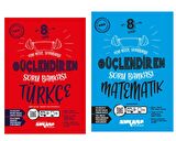 ANKARA YAYINCILIK 8. Sınıf Türkçe - Matematik  Güçlendiren Soru Bankaları (2 Kitap)