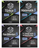 TUDEM YAYINLARI 8.SINIF LGS 3 BOYUT TÜRKÇE - MATEMATİK - FEN BİLİMLERİ - T.C İNKİLAP TARİHİ  BECERİ TEMELLİ SORU BANKASI