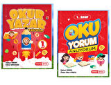 KIRMIZI BEYAZ YAYINLARI 1.SINIF 2.DÖNEM TEKNO OKUR YAZAR TEKRARLAR - OKUYORUM ANLIYORUM