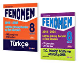 FENOMEN YAYINLARI 8. SINIF LGS Türkçe + İnkılap Çıkmış Sorular Ve İkiz Soruları (2018-2024)