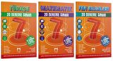 MOZAİK YAYINLARI 7. Sınıf Türkçe - Matematik - Fen Bilimleri 20 Deneme Sınavı (3 Kitap)