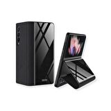Smcase Samsung Galaxy Z Fold3 5g Kılıf Ultra Thin M Standlı Kapaklı Kılıf
