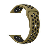 Gpack Huawei Watch Gt3 Pro 43mm Kordon Delikli Çift Renk Silikon 