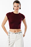 Kısa Kollu Kadın Crop T-shirt CROP-T-SHIRT