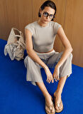 Kısa Kollu Kadın Crop T-shirt CROP-T-SHIRT