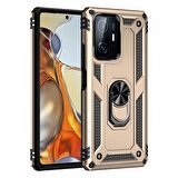 Smcase Xiaomi 11T Kılıf Vega Yüzüklü Tank Silikon