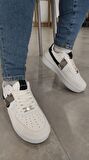 Nk Air Force Beyaz Siyah Unisex Günlük Spor Ayakkabı Sneaker