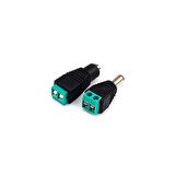 Erkek + Dişi 5.5mm 2.1 DC Soket