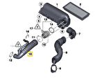 MİNİ R55 R56 VE R57 N14 MOTOR RAPRO HAVA AKIŞ HORTUMU 13717555784